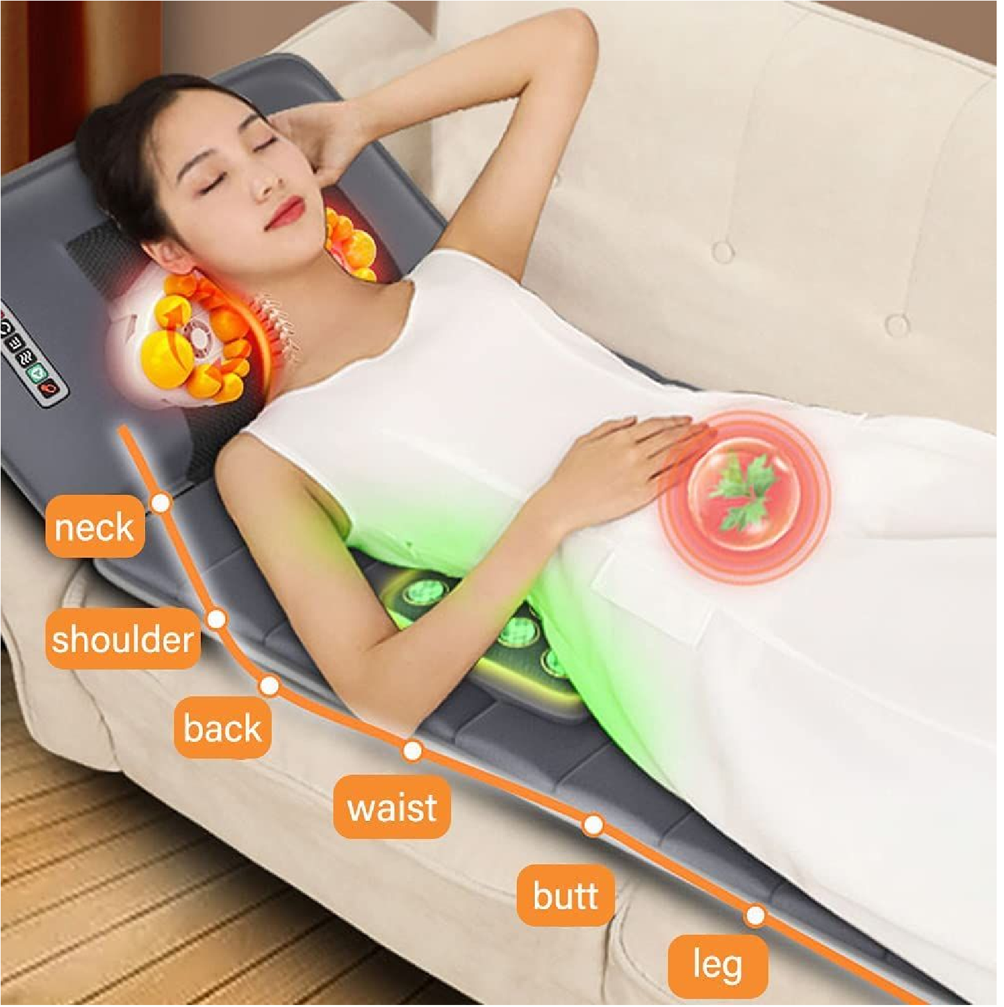 10-Motor Vibration Massage Mat