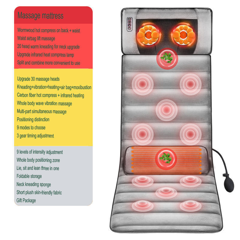 10-Motor Vibration Massage Mat