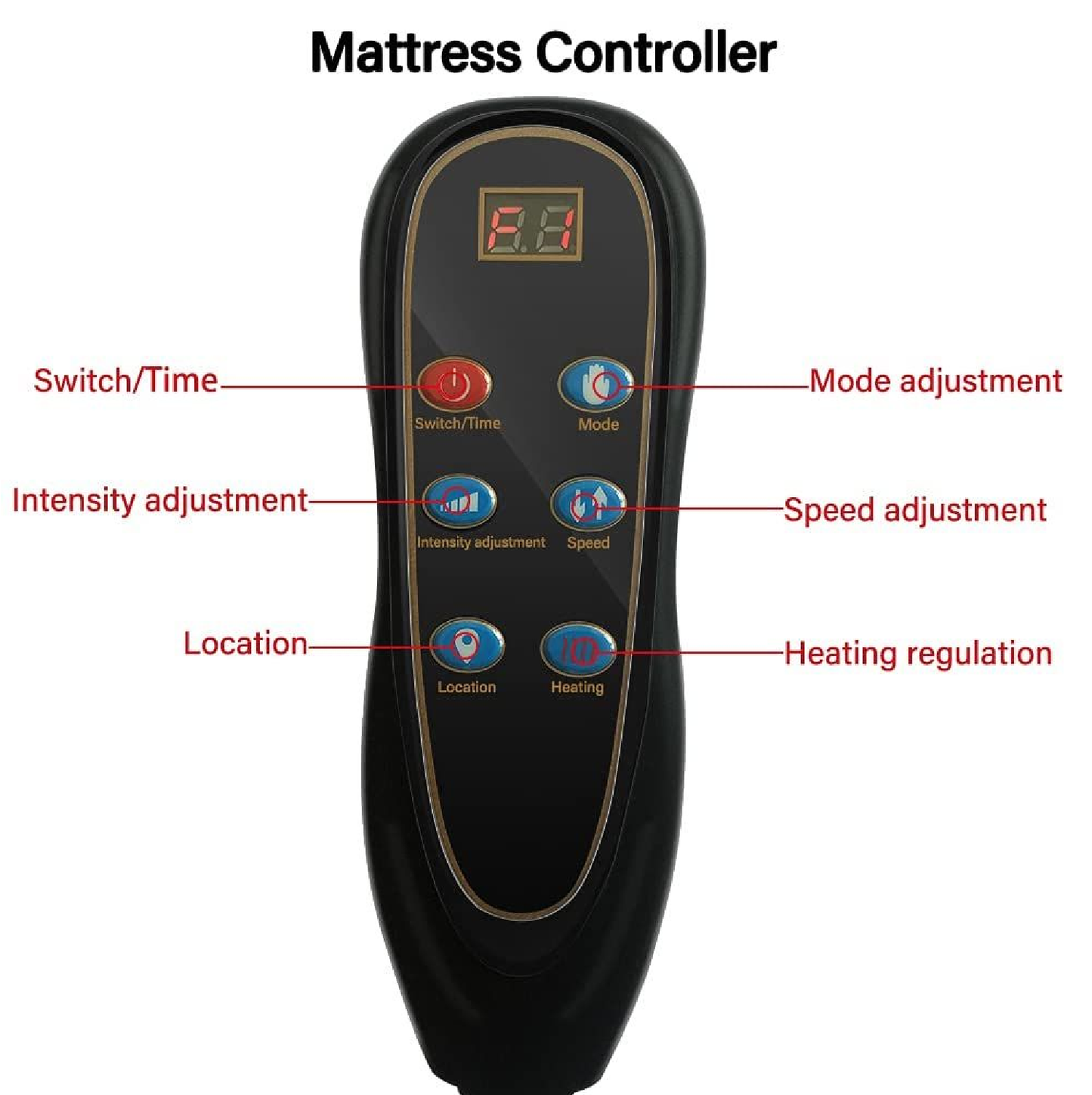 10-Motor Vibration Massage Mat