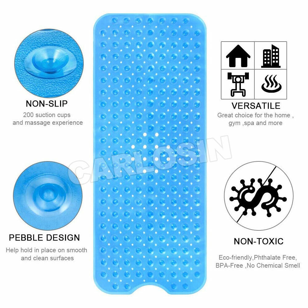 Bath Shower Mat Kid Anti Non-Slip Rubber Sucker Bathtub for Kid