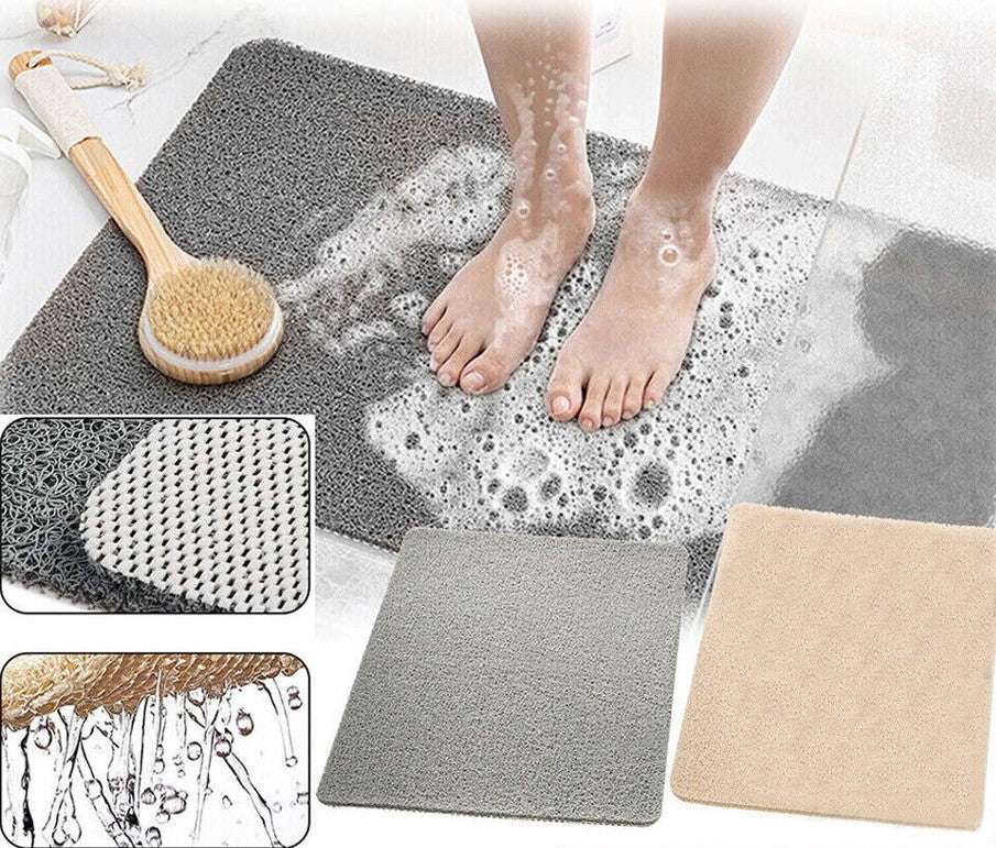 Shower Rug Anti-Slip Loofah Bathroom Bath Mat