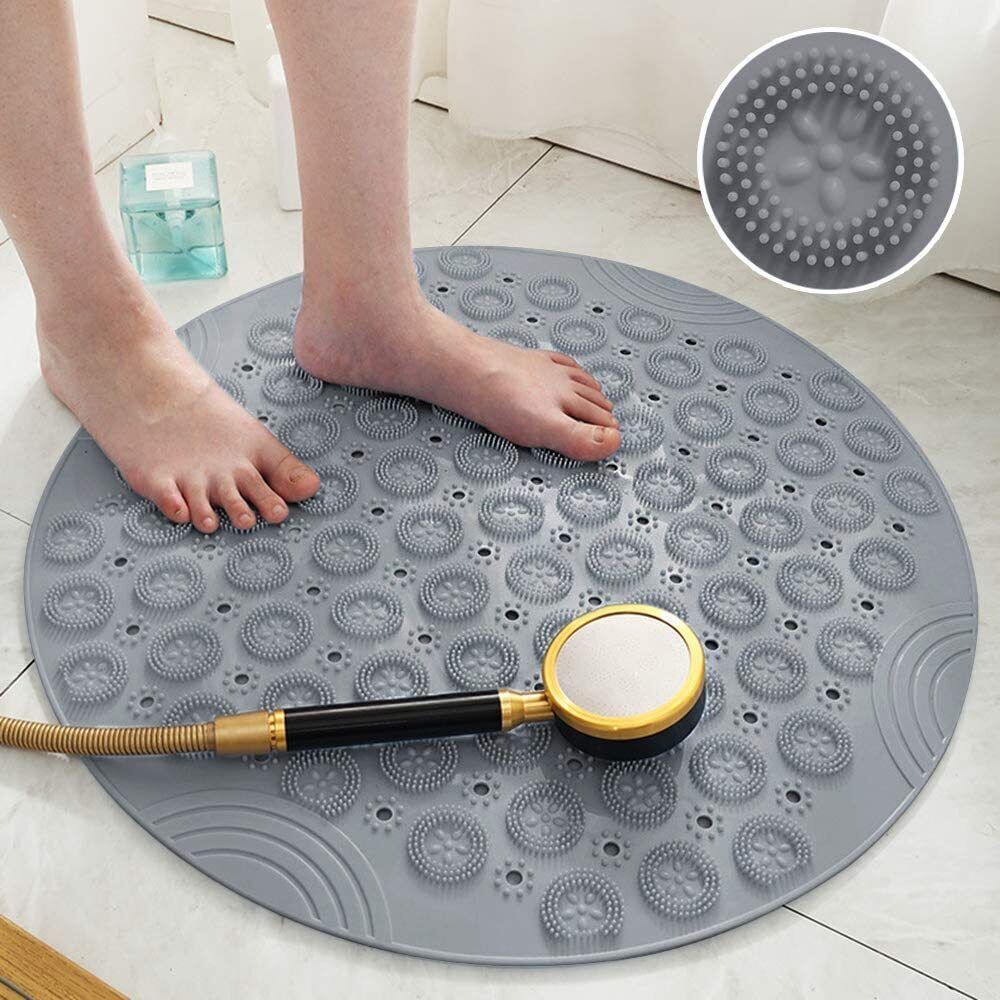 Bath Shower Non-Slip Rubber Round Mat 55cm*55cm