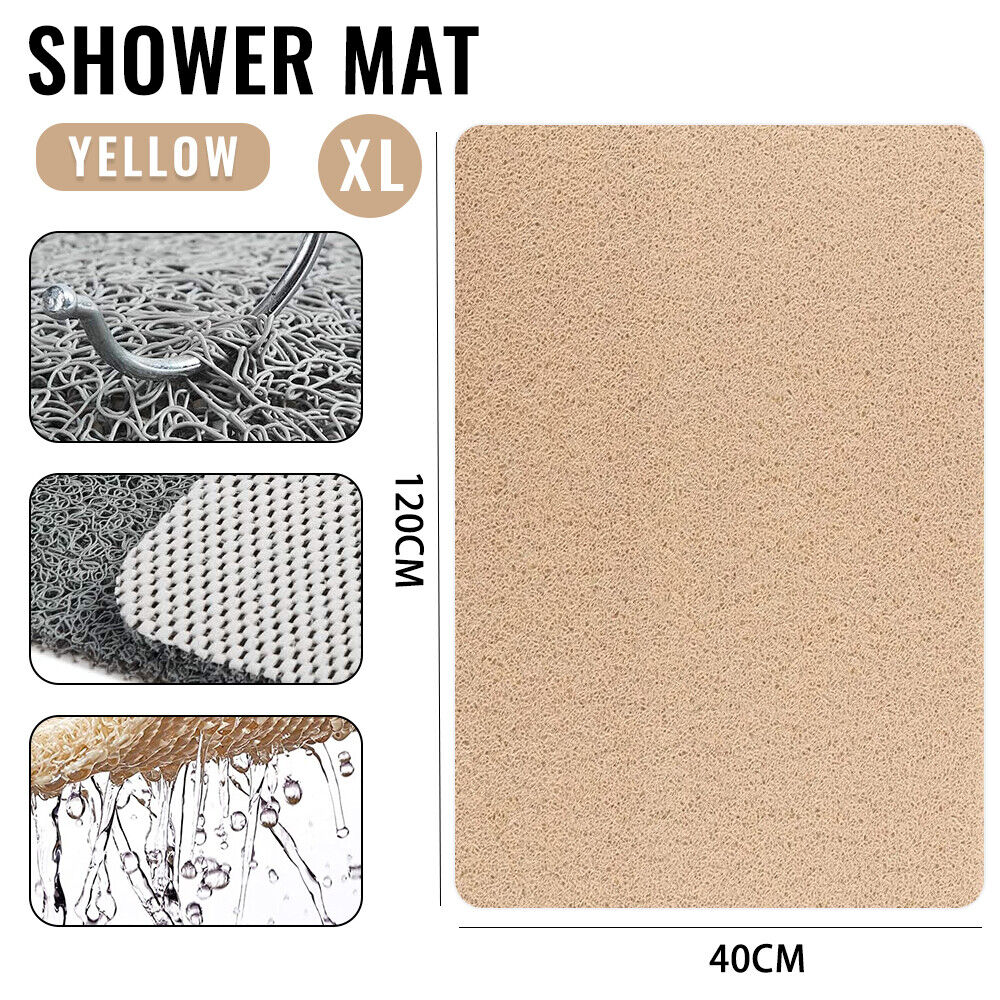 Shower Rug Anti-Slip Loofah Bathroom Bath Mat