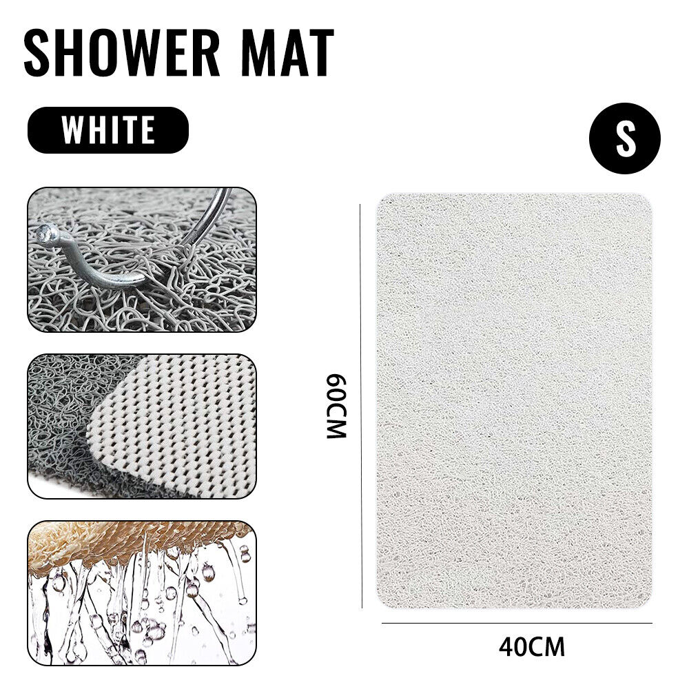 Shower Rug Anti-Slip Loofah Bathroom Bath Mat