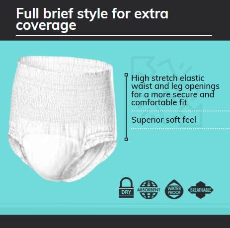 Conni Pull-ons, Disposable Adult Absorbent Briefs for full void incontinence