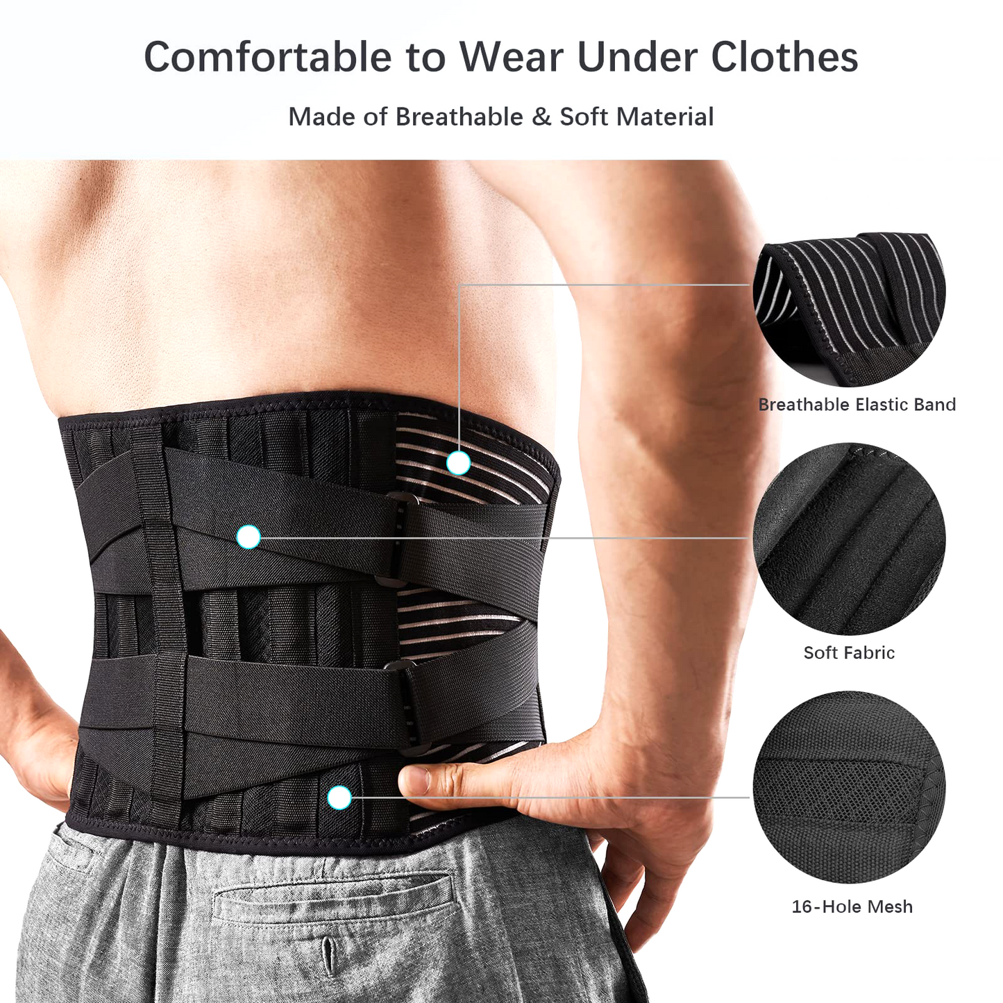 Lumbar Lower Back Support Brace Pain Relief Posture Orthosis Waist Belt Therapy