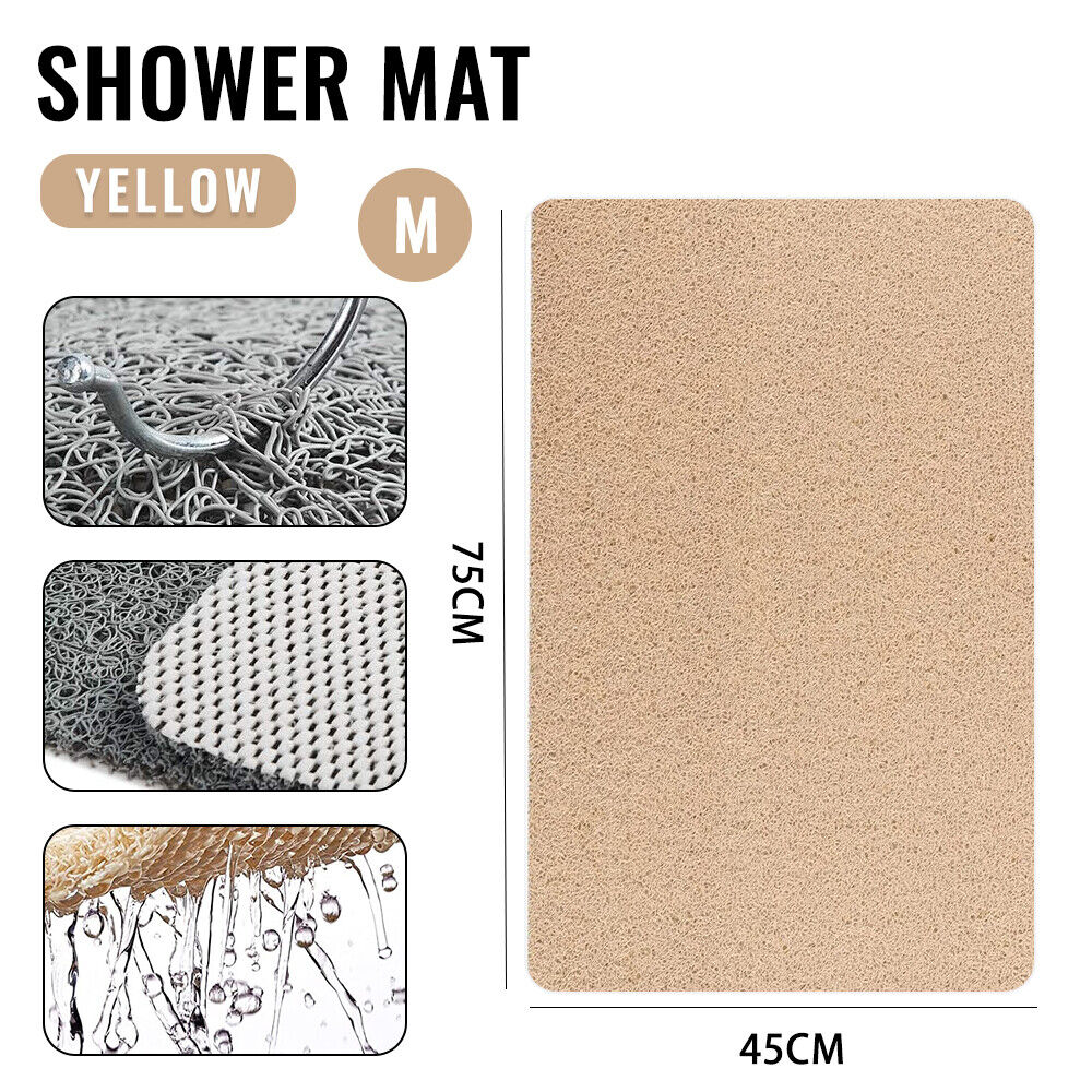 Shower Rug Anti-Slip Loofah Bathroom Bath Mat