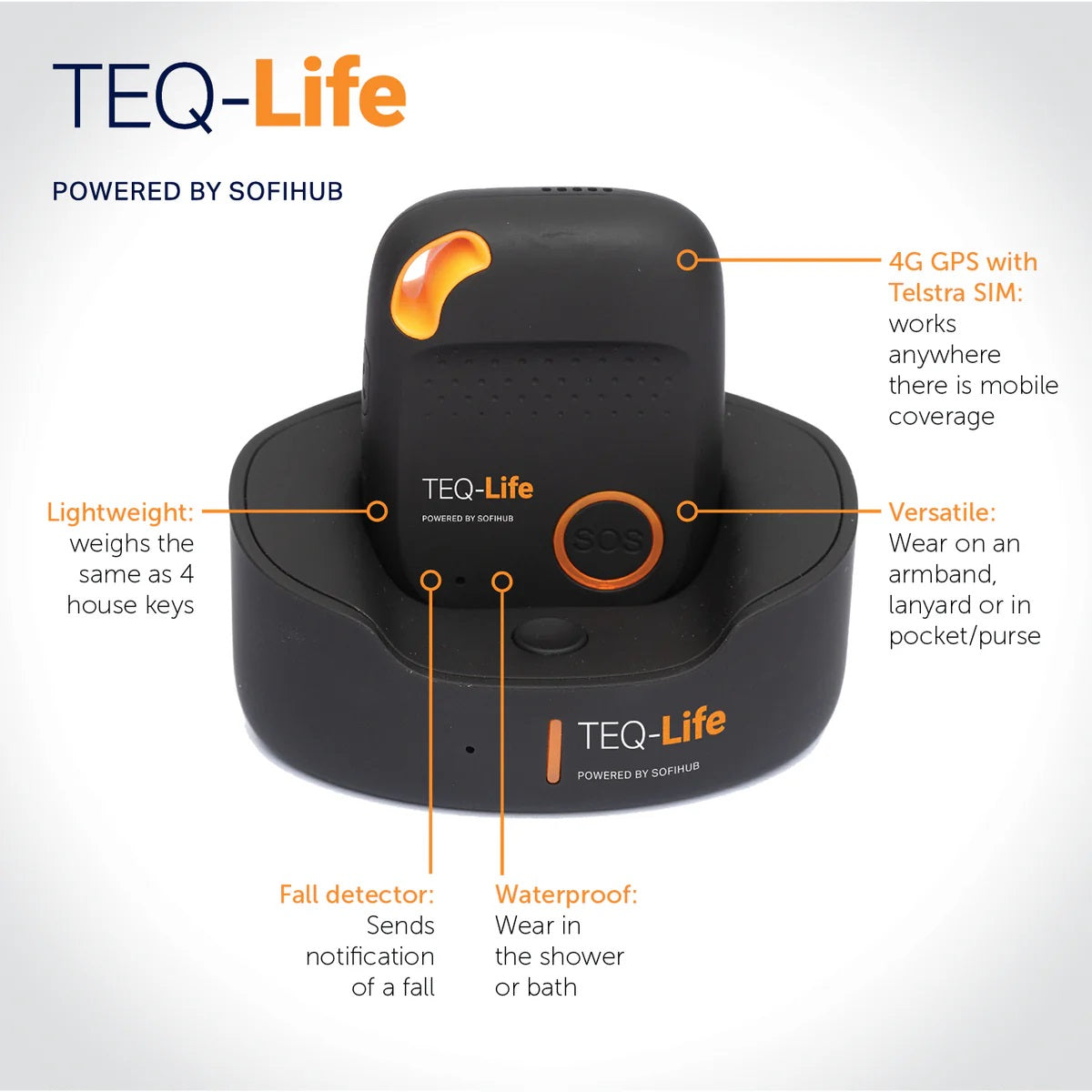 4G TEQ Life Alarm GPS and Fall Detection