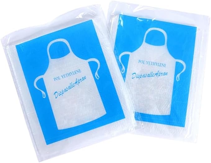 Disposable Plastic Apron for Medical, Food, and Isolation Use 100 pcs