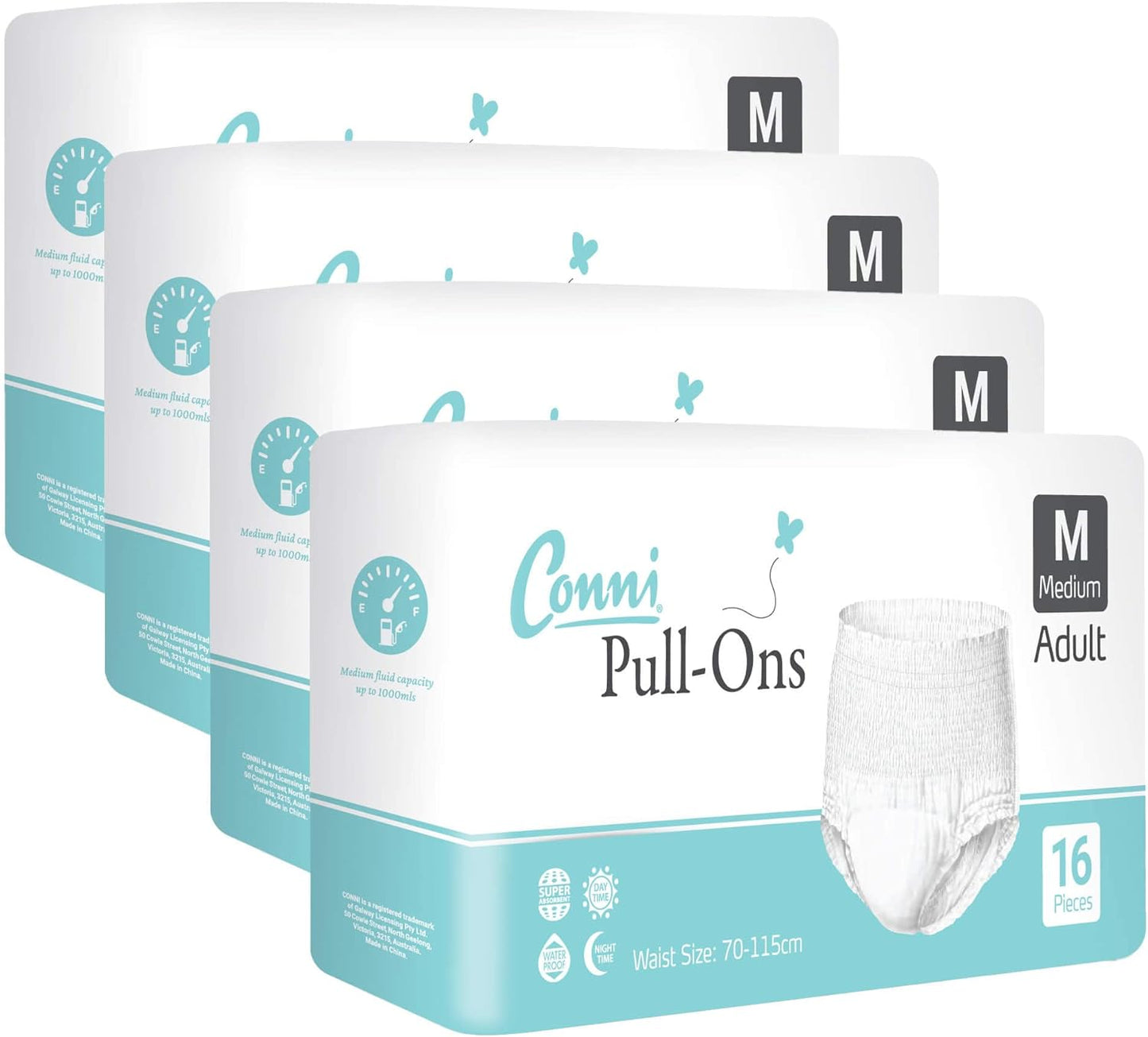 Conni Pull-ons, Disposable Adult Absorbent Briefs for full void incontinence