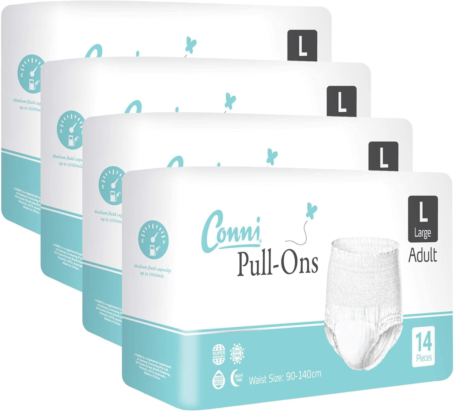 Conni Pull-ons, Disposable Adult Absorbent Briefs for full void incontinence