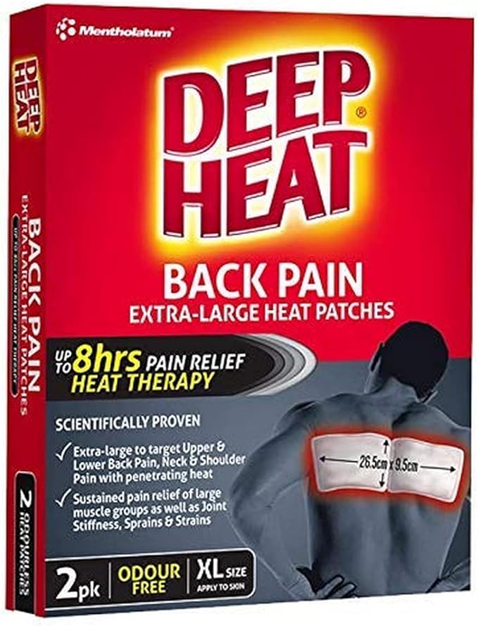 Deep Heat Back Patches, 2 pack