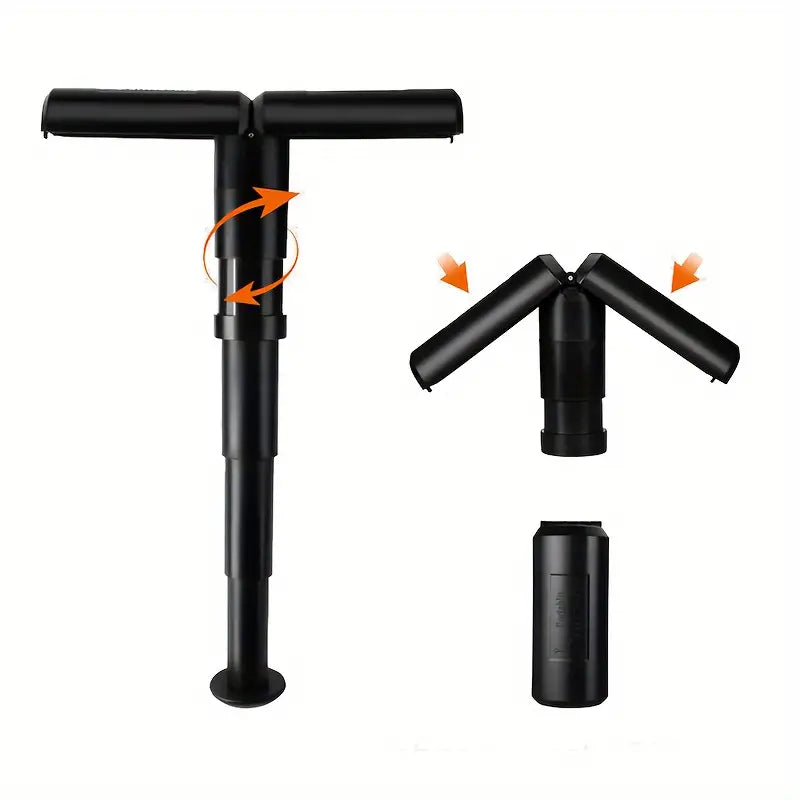 Folding Crutches, Retractable Stool For Queuing Travel, Adjustable Height, Small And Foldable