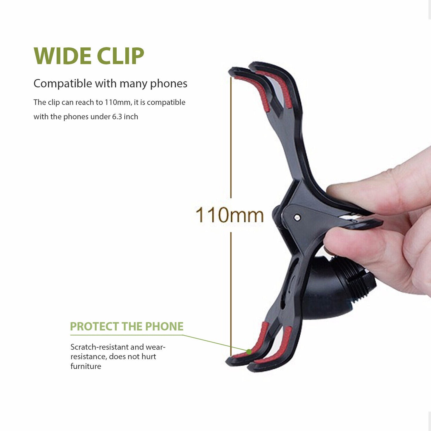 Mobile Phone Flexible 360° Clip Mount Stand Holder