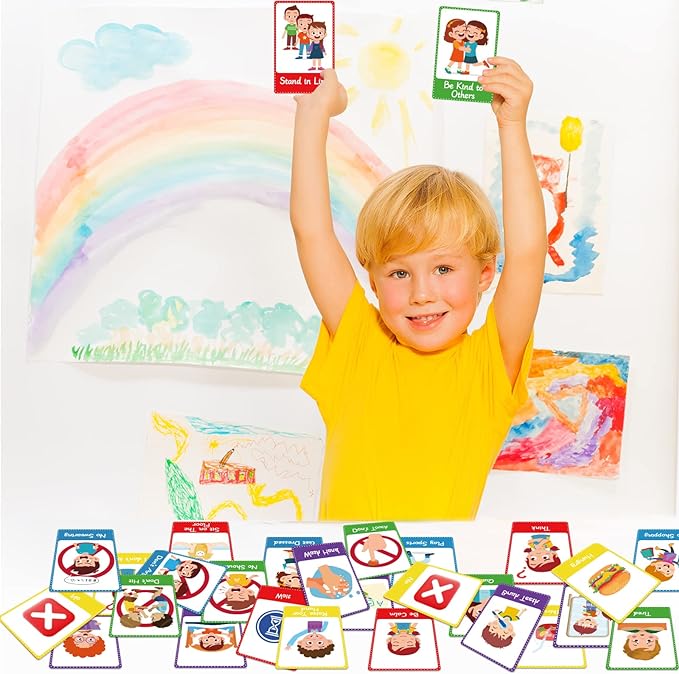 50PCS Autism Behaviour Communication Cards for Speech Delay Children and Adults Special Needs Visual Aid Language Learning Cue Cards Special Ed Feelings Emotions Flash Cards for Autism Communication