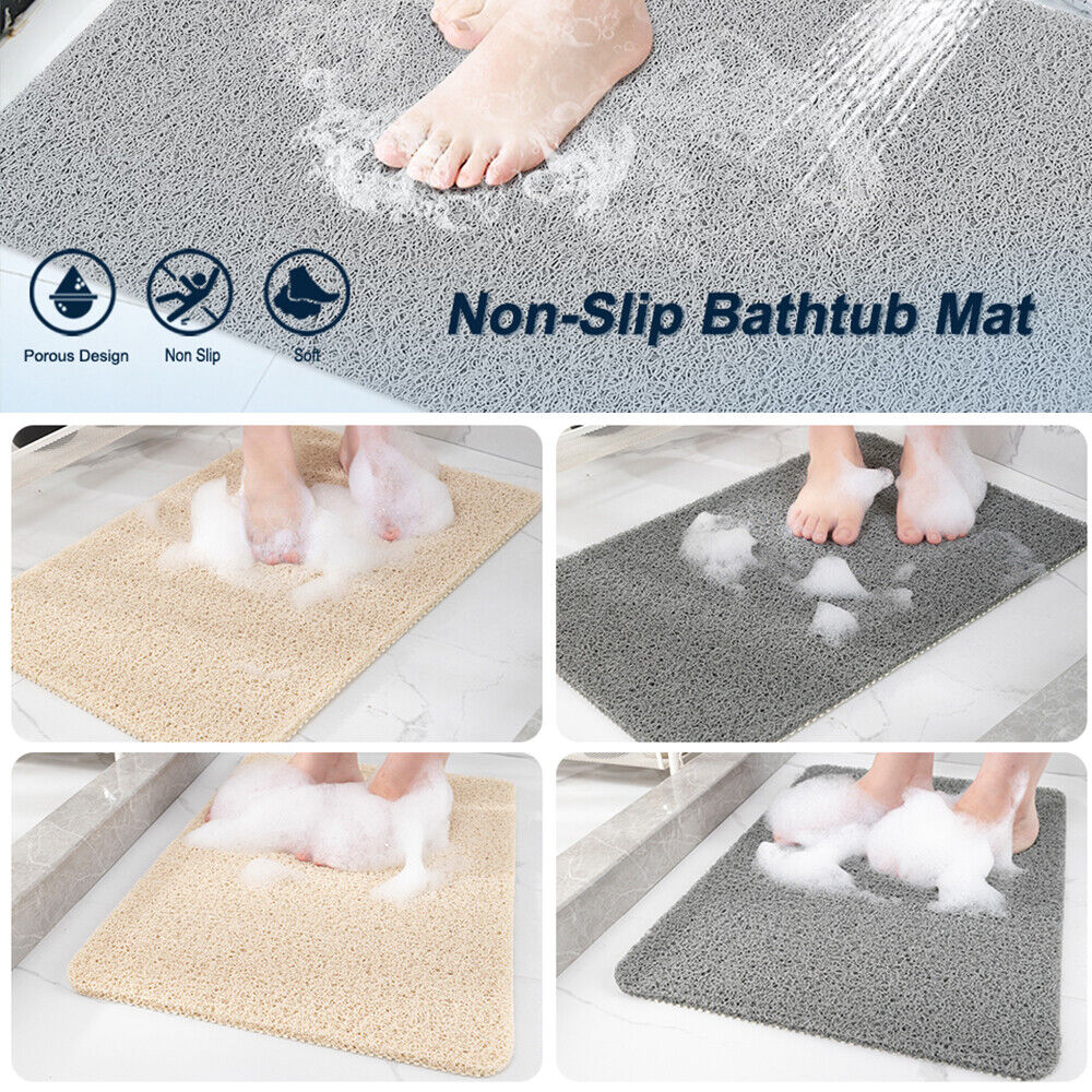 Shower Rug Anti-Slip Loofah Bathroom Bath Mat