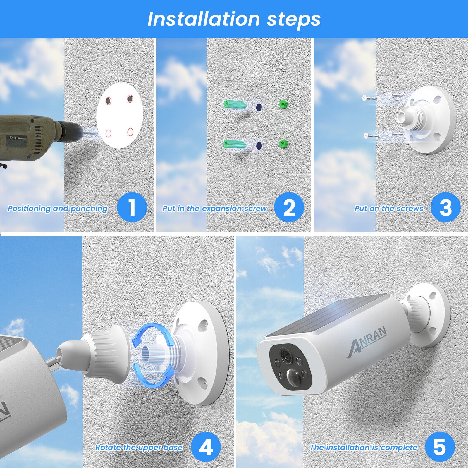 Security Camera System Wireless Home WiFi Outdoor Night Vision Solar Panel NDIS & Aged Care