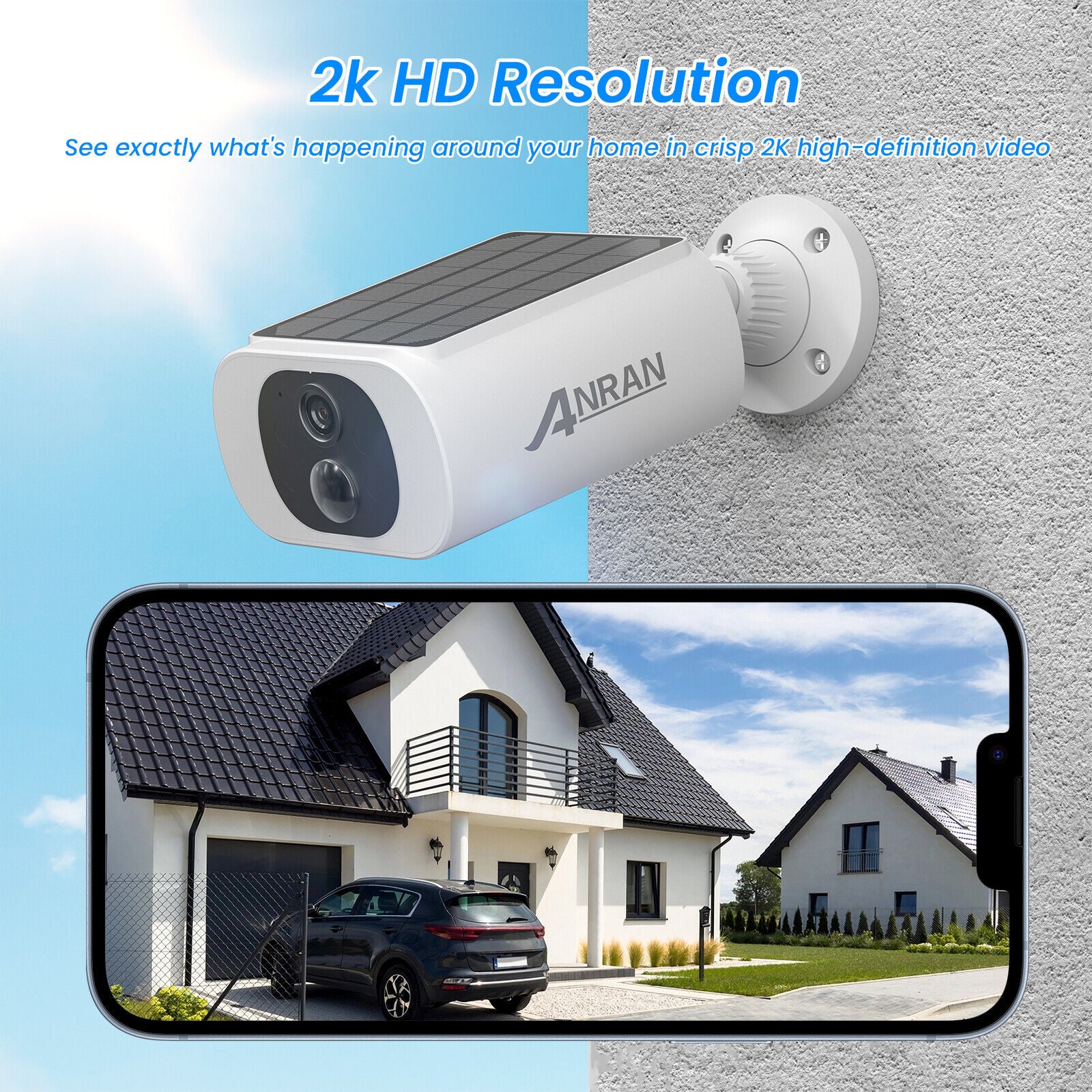 Security Camera System Wireless Home WiFi Outdoor Night Vision Solar Panel NDIS & Aged Care