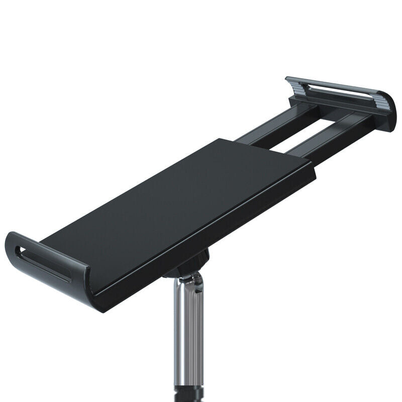 Adjustable Floor Stand with Lazy Mount Holder Arm Bracket for iPad, Tablet, and Phone