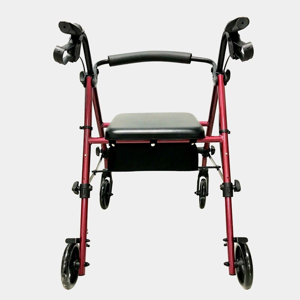 Aluminum Foldable Rollator Outdoor Mobility Walker NDIS & Aged Care