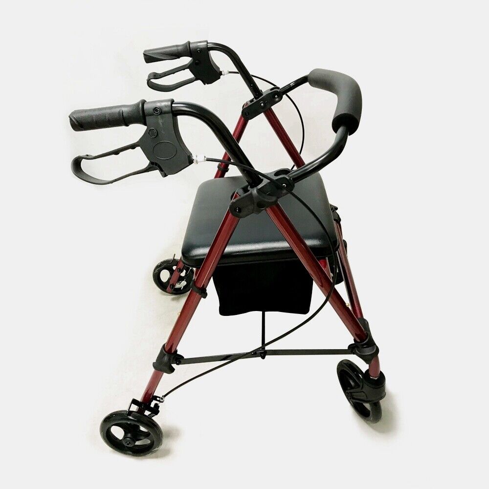 Aluminum Foldable Rollator Outdoor Mobility Walker NDIS & Aged Care