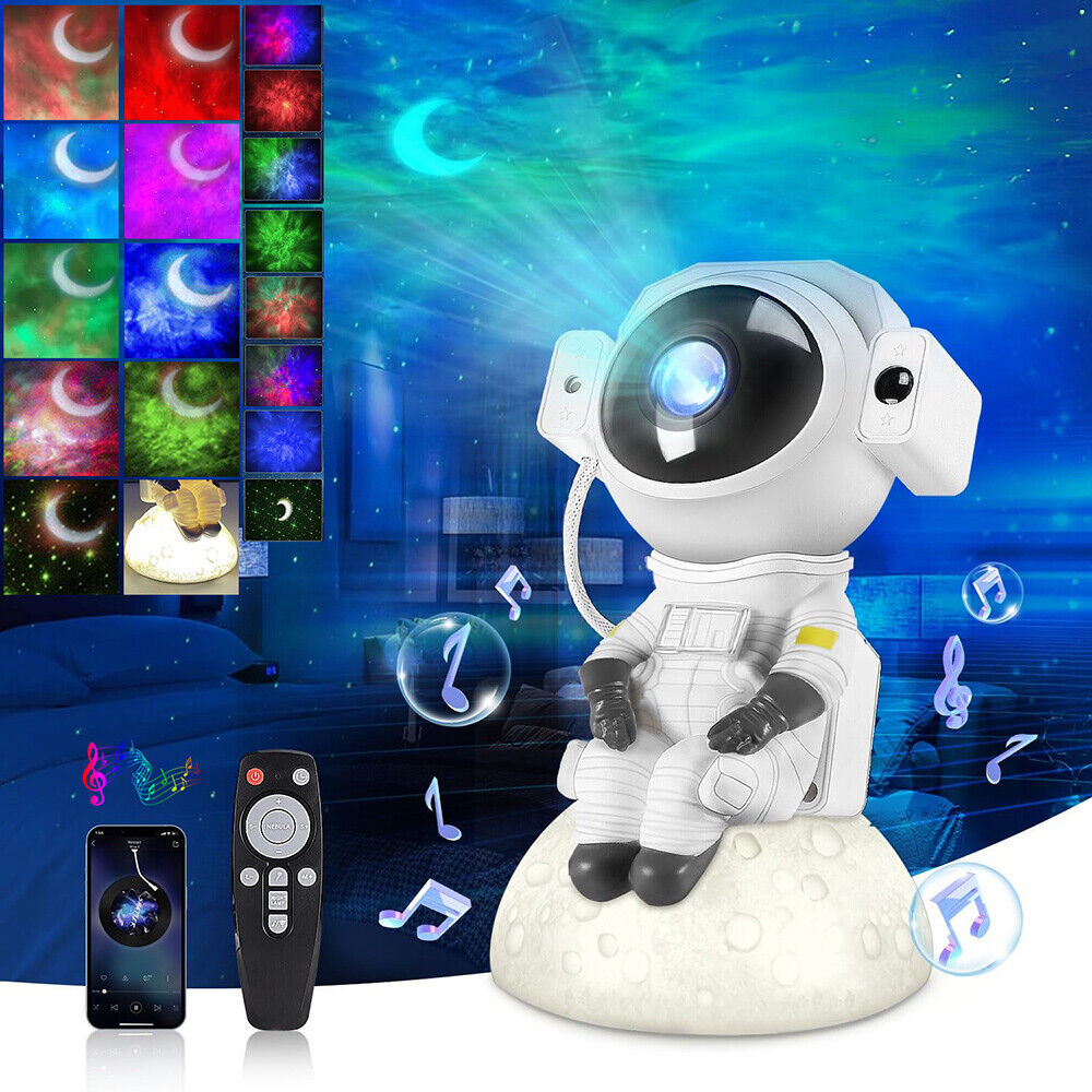 Astronaut Starry Galaxy Projector Night Light Lamp Space Nebula Star