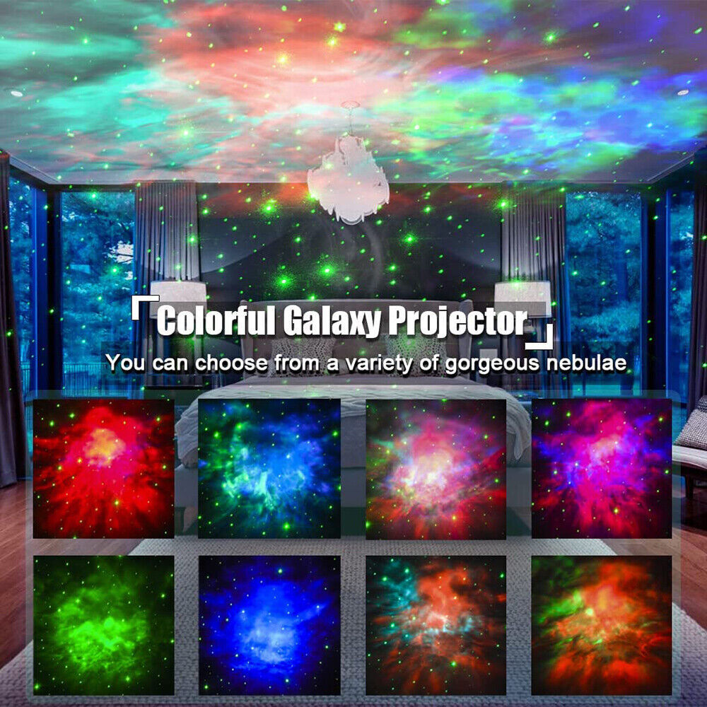 Astronaut Starry Galaxy Projector Night Light Lamp Space Nebula Star