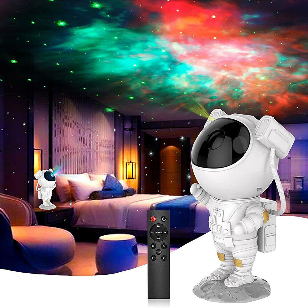 Astronaut Starry Galaxy Projector Night Light Lamp Space Nebula Star