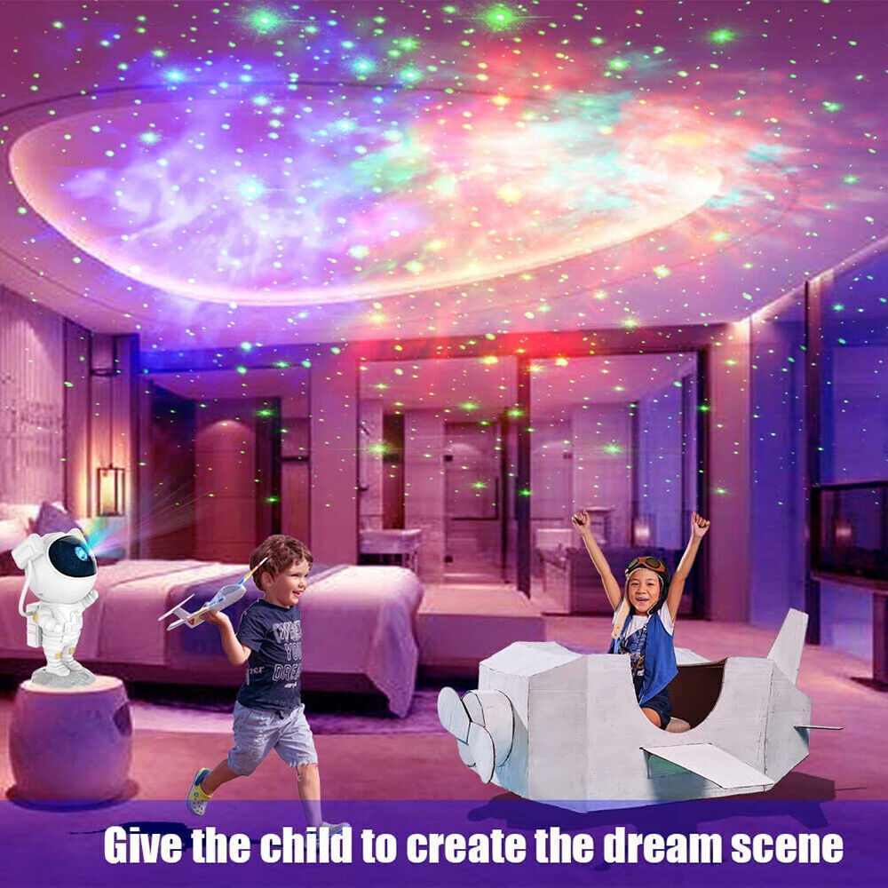 Astronaut Starry Galaxy Projector Night Light Lamp Space Nebula Star