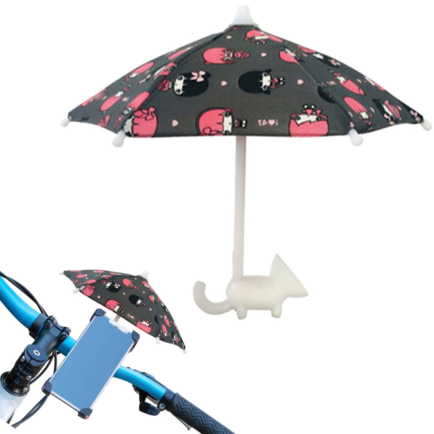 Cell Phone Umbrella Sunshade Flexible Waterproof Dustproof