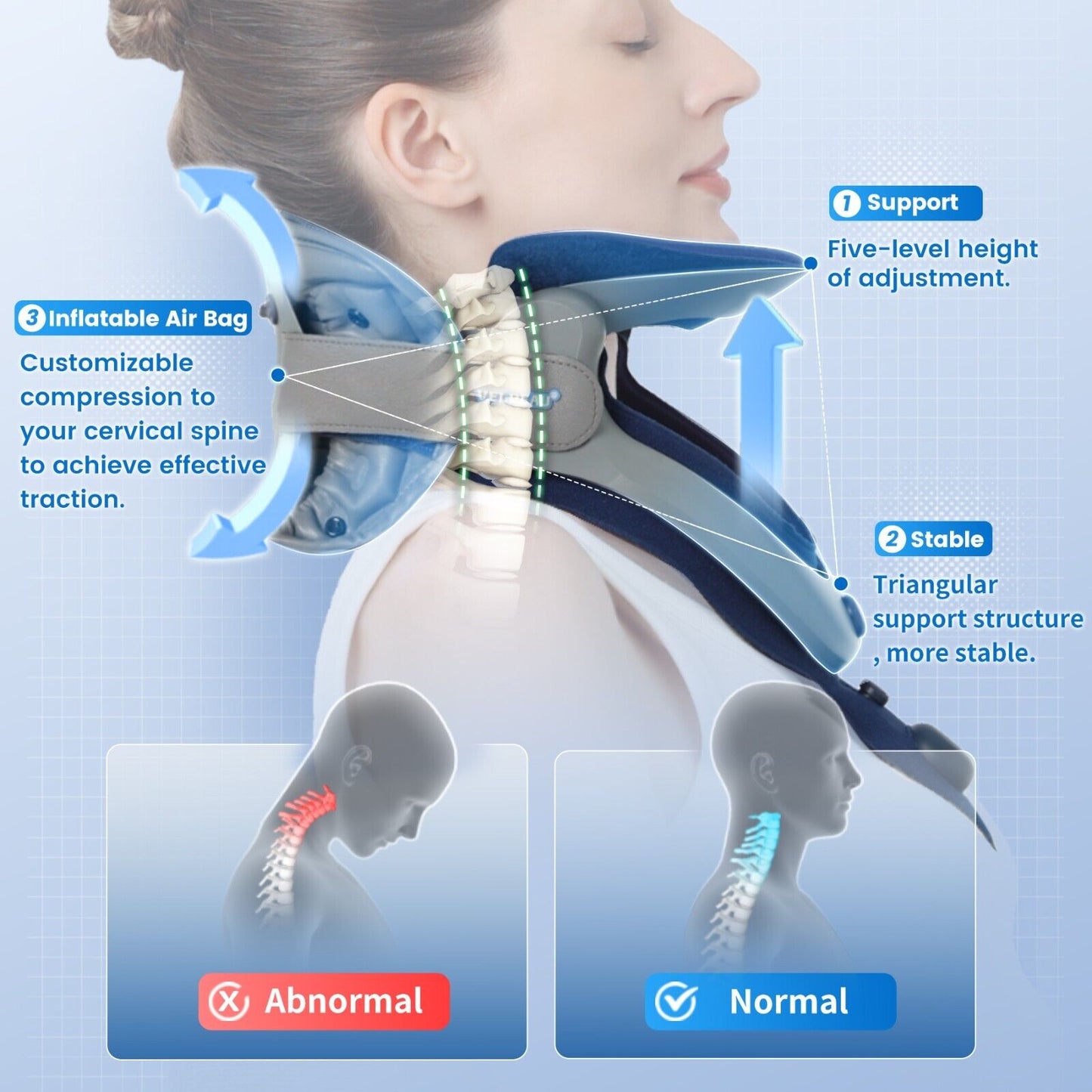 Cervical Neck Traction Device Neck Brace Support