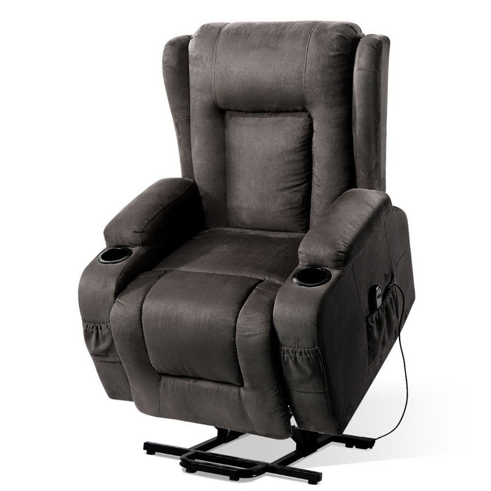 Electric Lift Massage Chair Recliner Chair Armchair Heated Lounge Sofa NDIS Aged Care