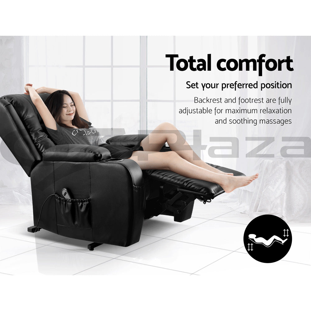 Electric Lift Massage Chair Recliner Chair Armchair Heated Lounge Sofa NDIS Aged Care