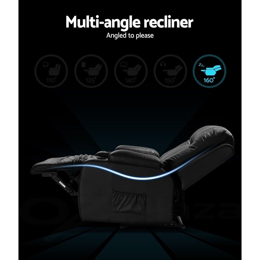 Electric Lift Massage Chair Recliner Chair Armchair Heated Lounge Sofa NDIS Aged Care