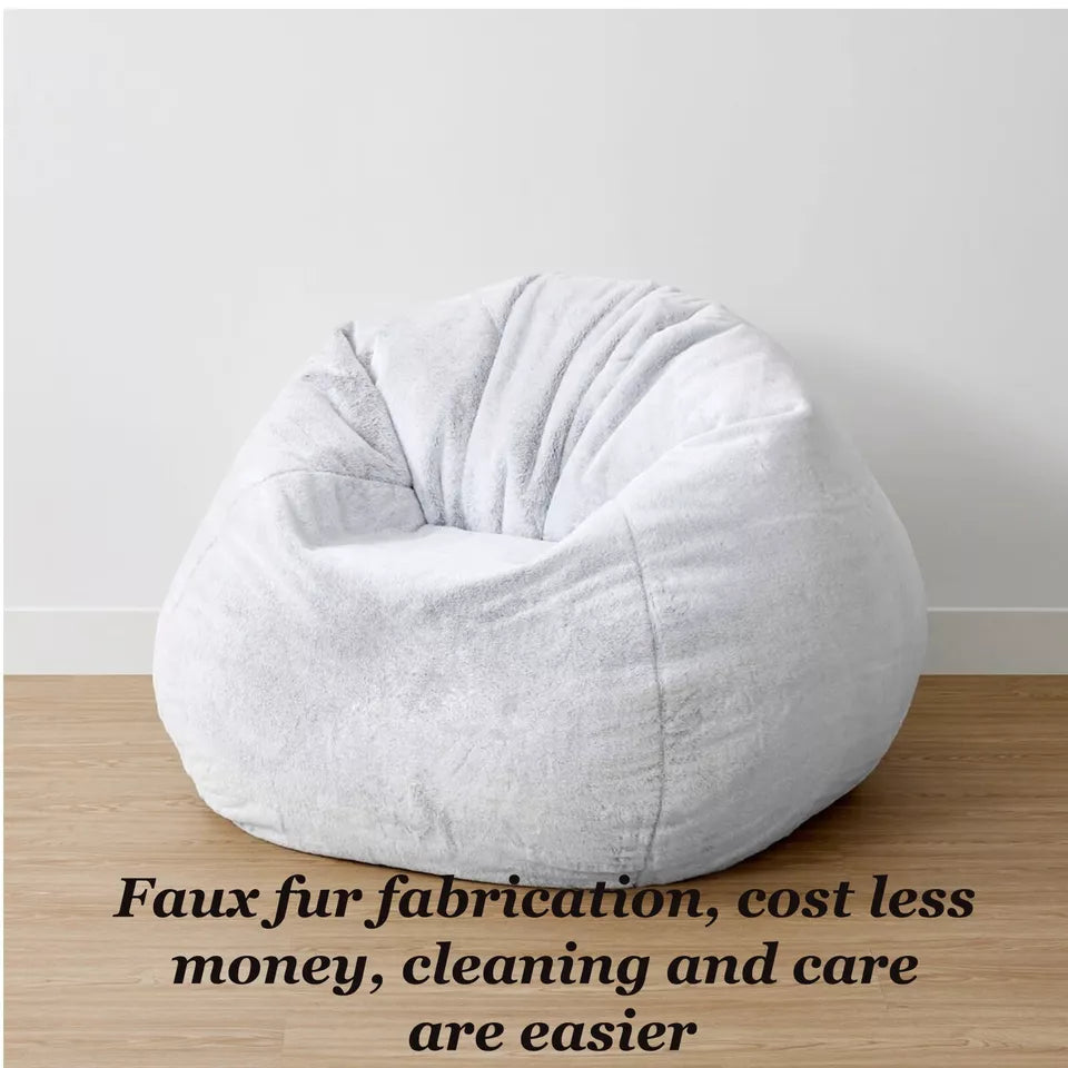 Faux Fur Polyester 300L Bean Bag NDIS Aged Care