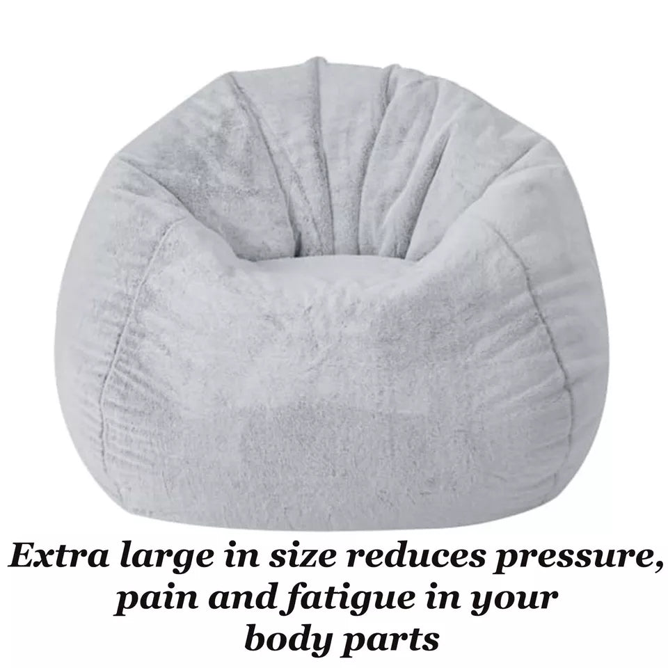 Faux Fur Polyester 300L Bean Bag NDIS Aged Care