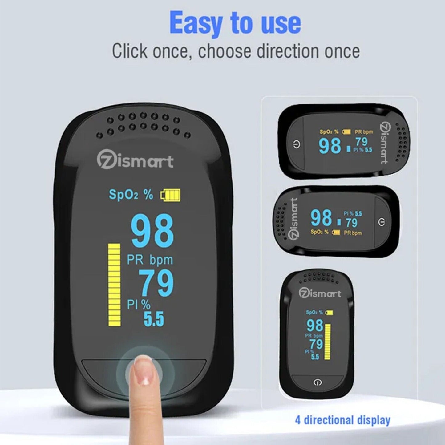 Finger Pulse Oximeter Blood Oxygen Saturation Meter 