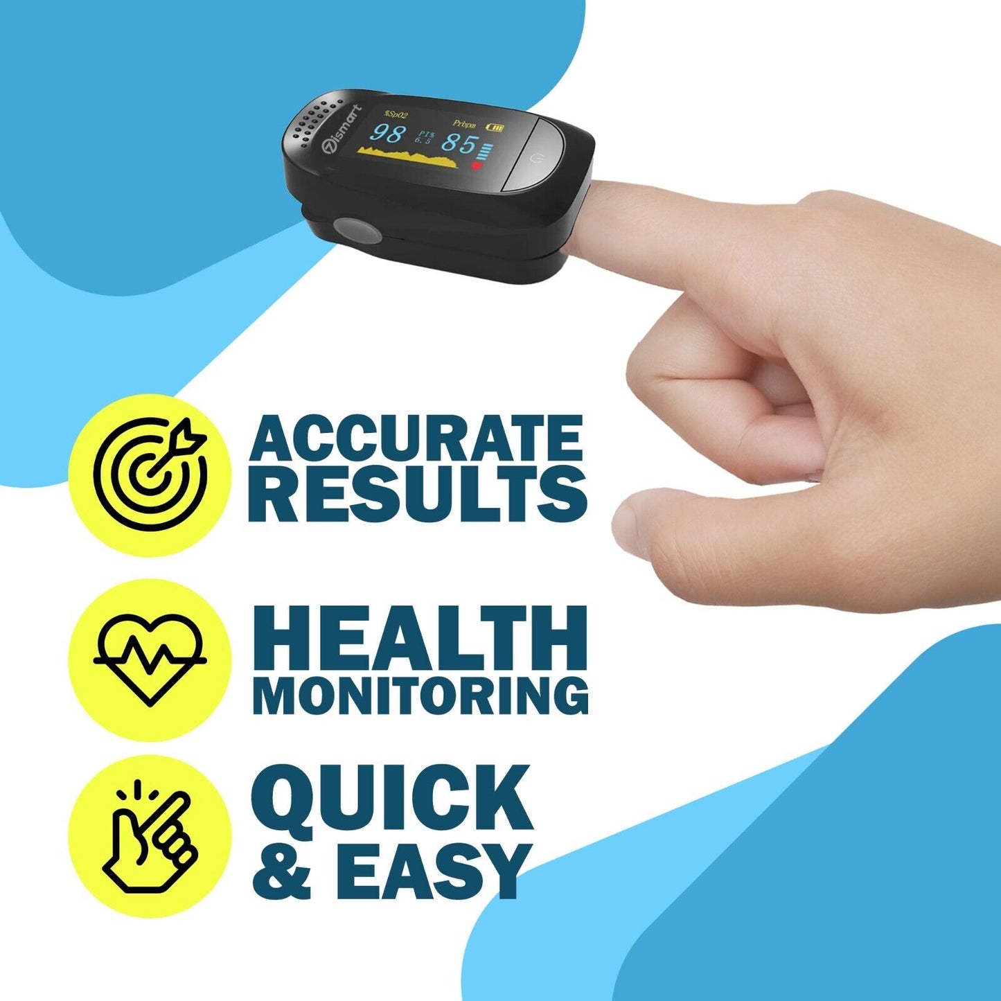 Finger Pulse Oximeter Blood Oxygen Saturation Meter 