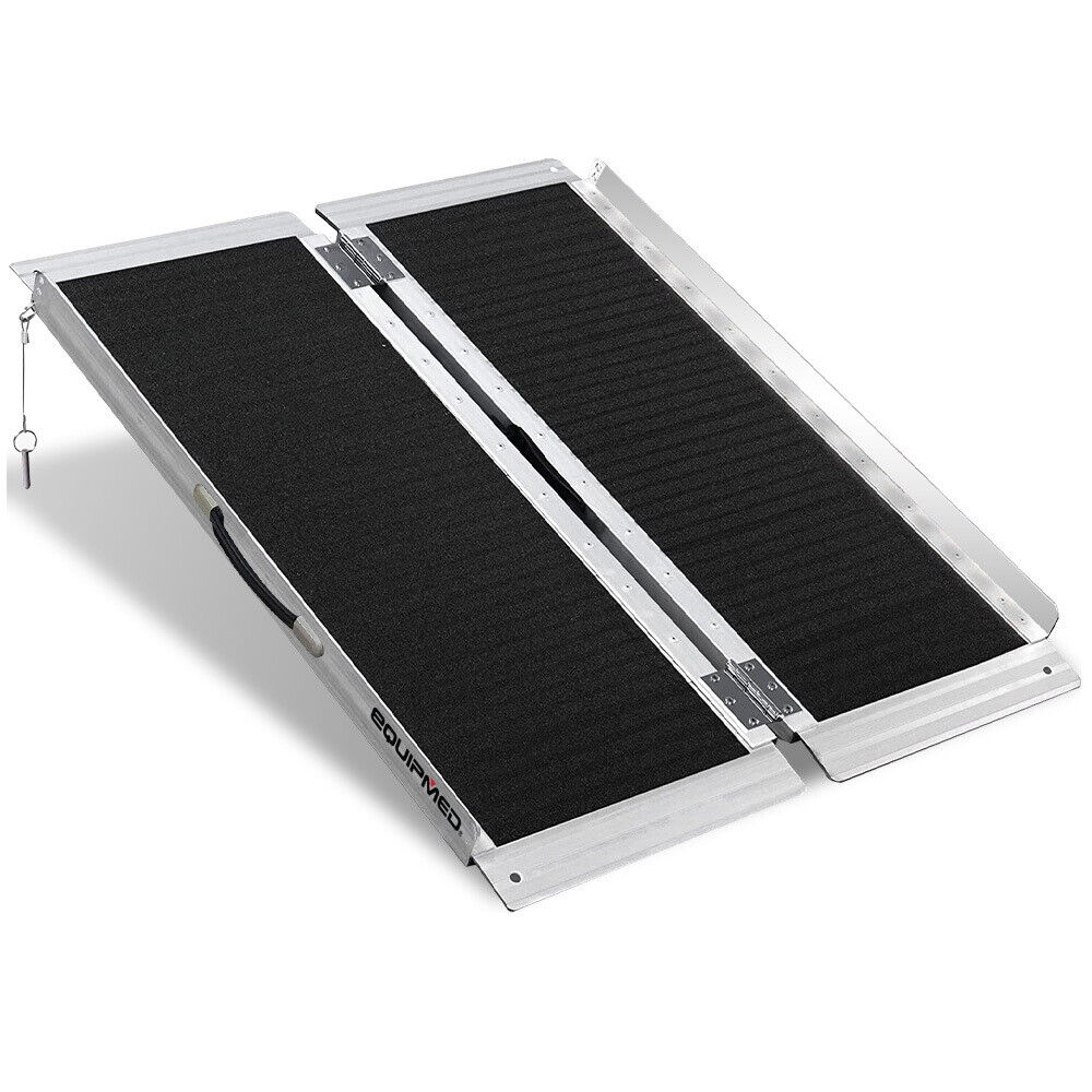 Folding Wheelchair Ramp 272kg Rated 91cm Portable Access Aluminium