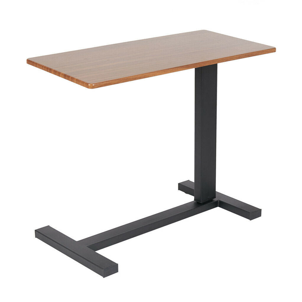 Gas-Lift Adjustable Overbed Table with Wheels