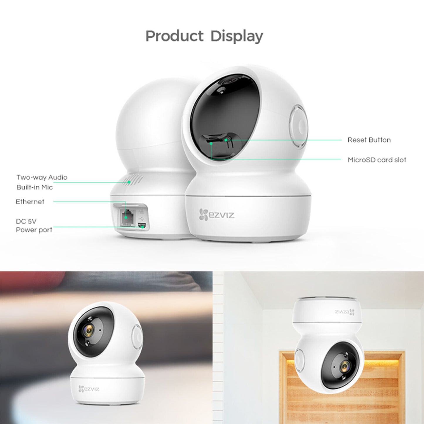 IP Camera Wireless Indoor WIFI Home Monitor Security Camera NDIS Aged Care