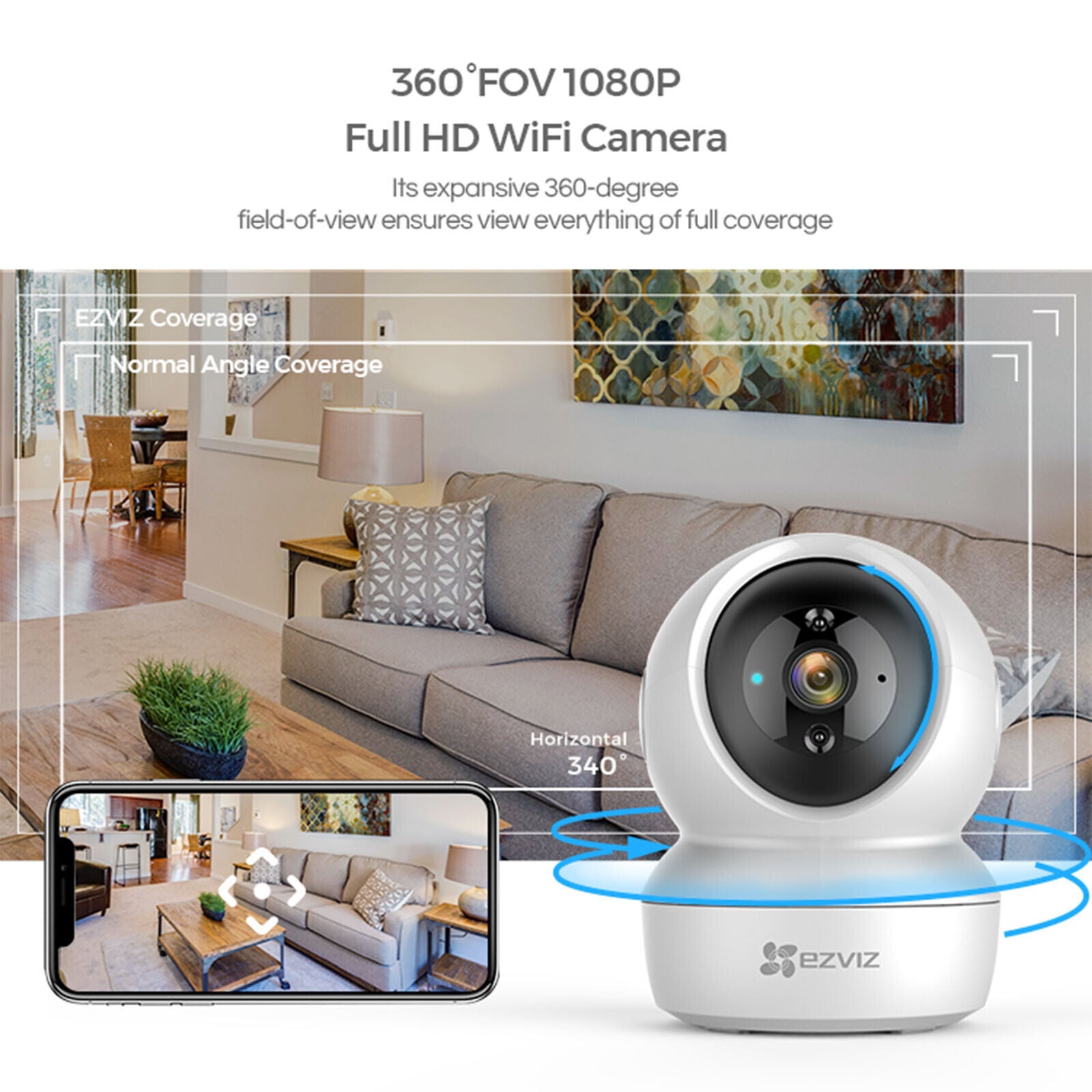 IP Camera Wireless Indoor WIFI Home Monitor Security Camera NDIS Aged Care