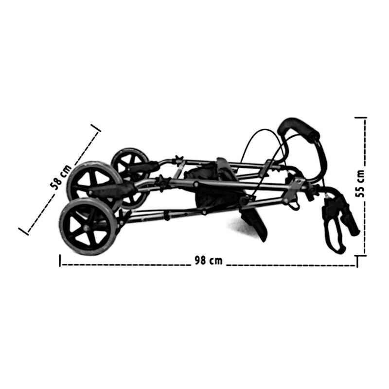 Lightweight Aluminum Foldable Rollator NDIS & Aged Care