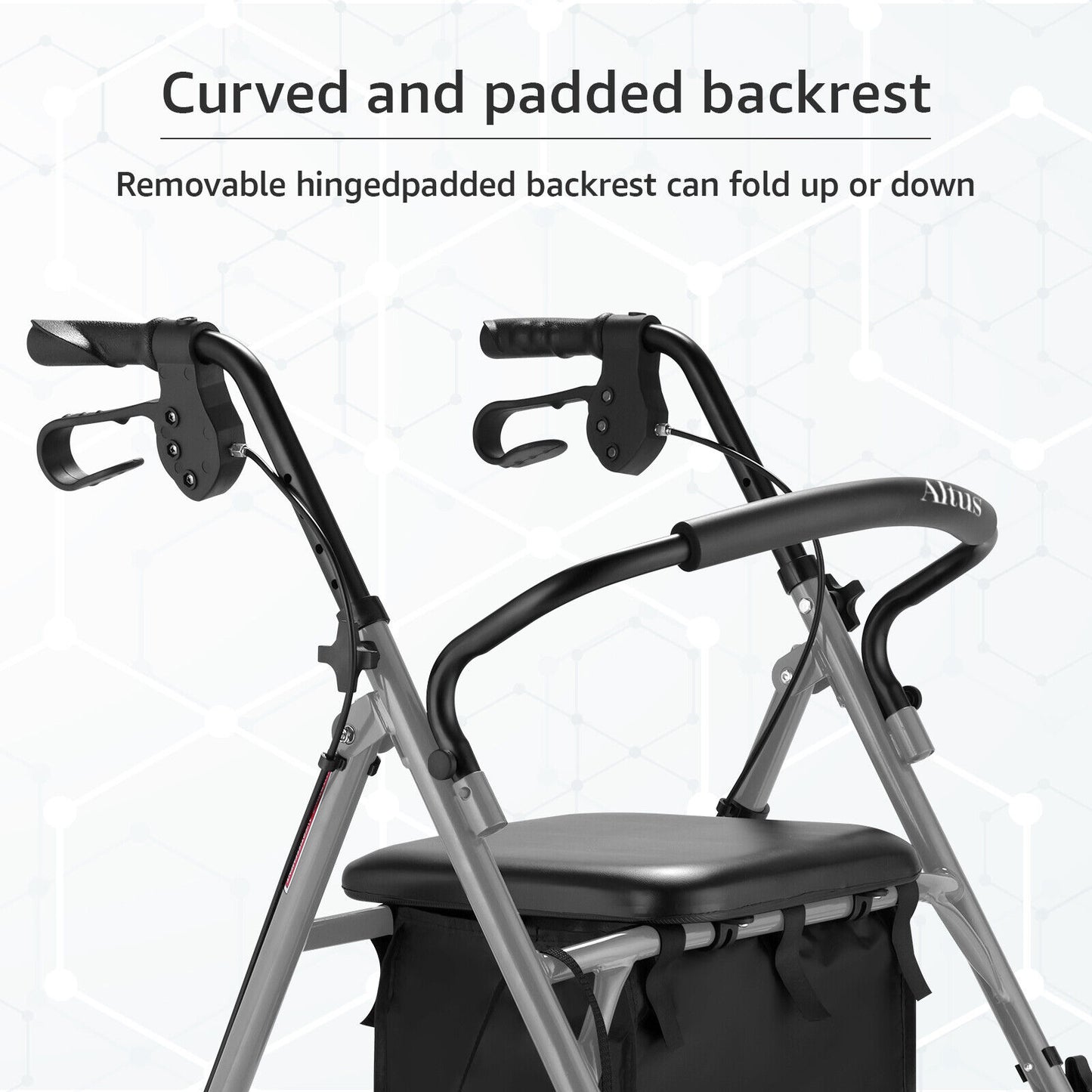 Folding Mobility Walking frame Rollator Seat Walker NDIS and Aged Care