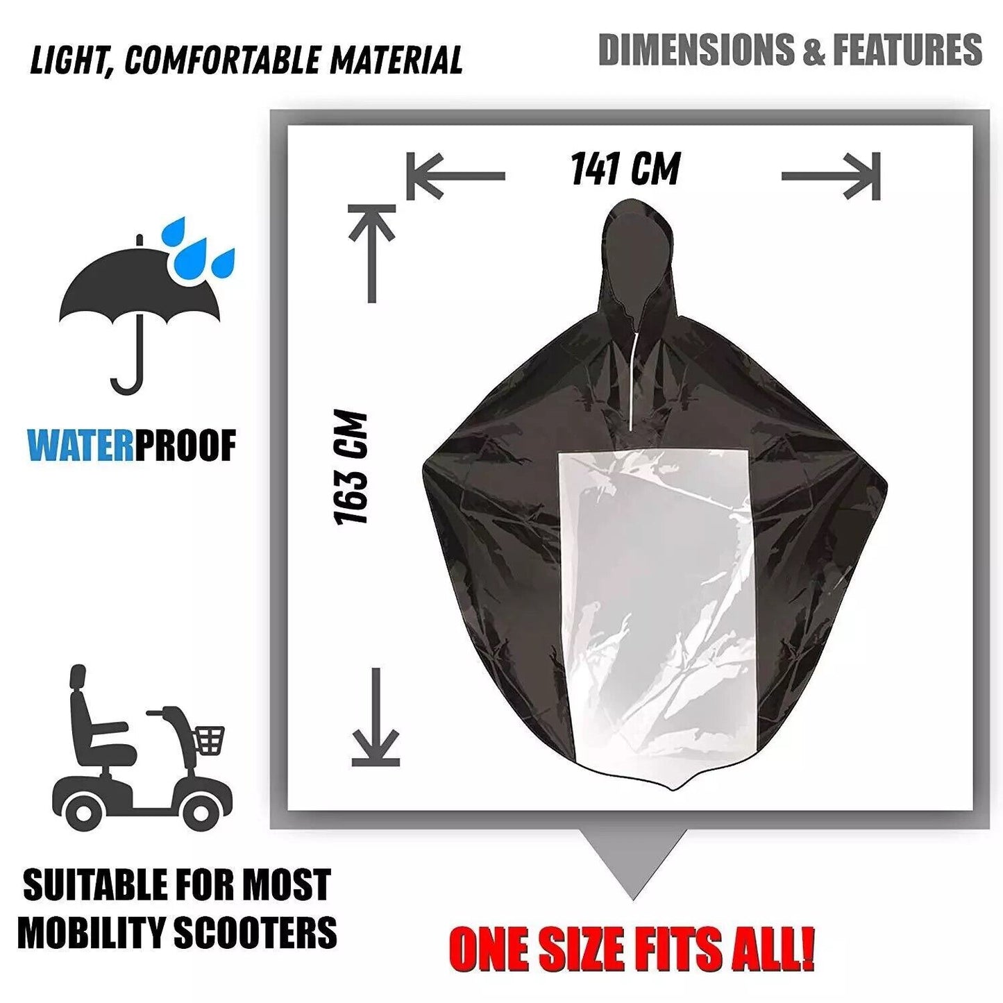 Mobility Scooter Raincoat