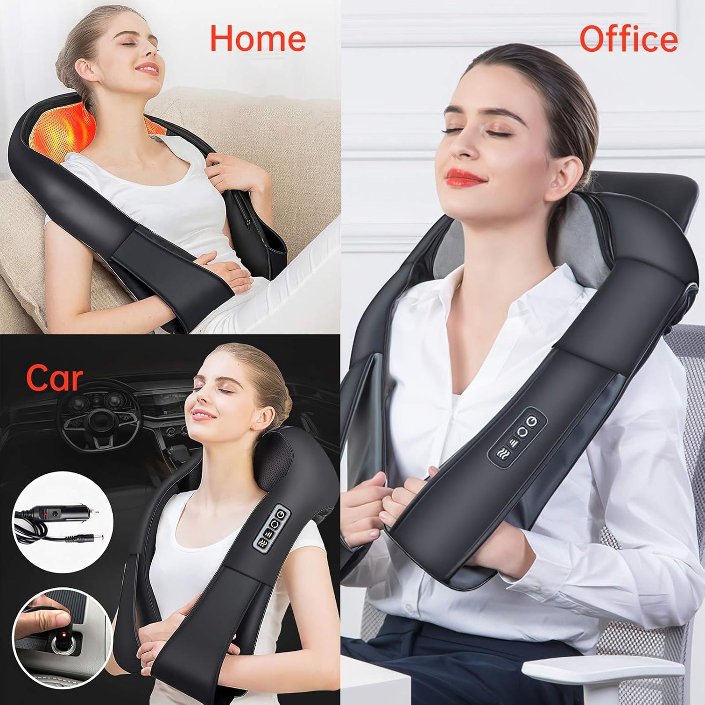 Neck Back Massager with Heat