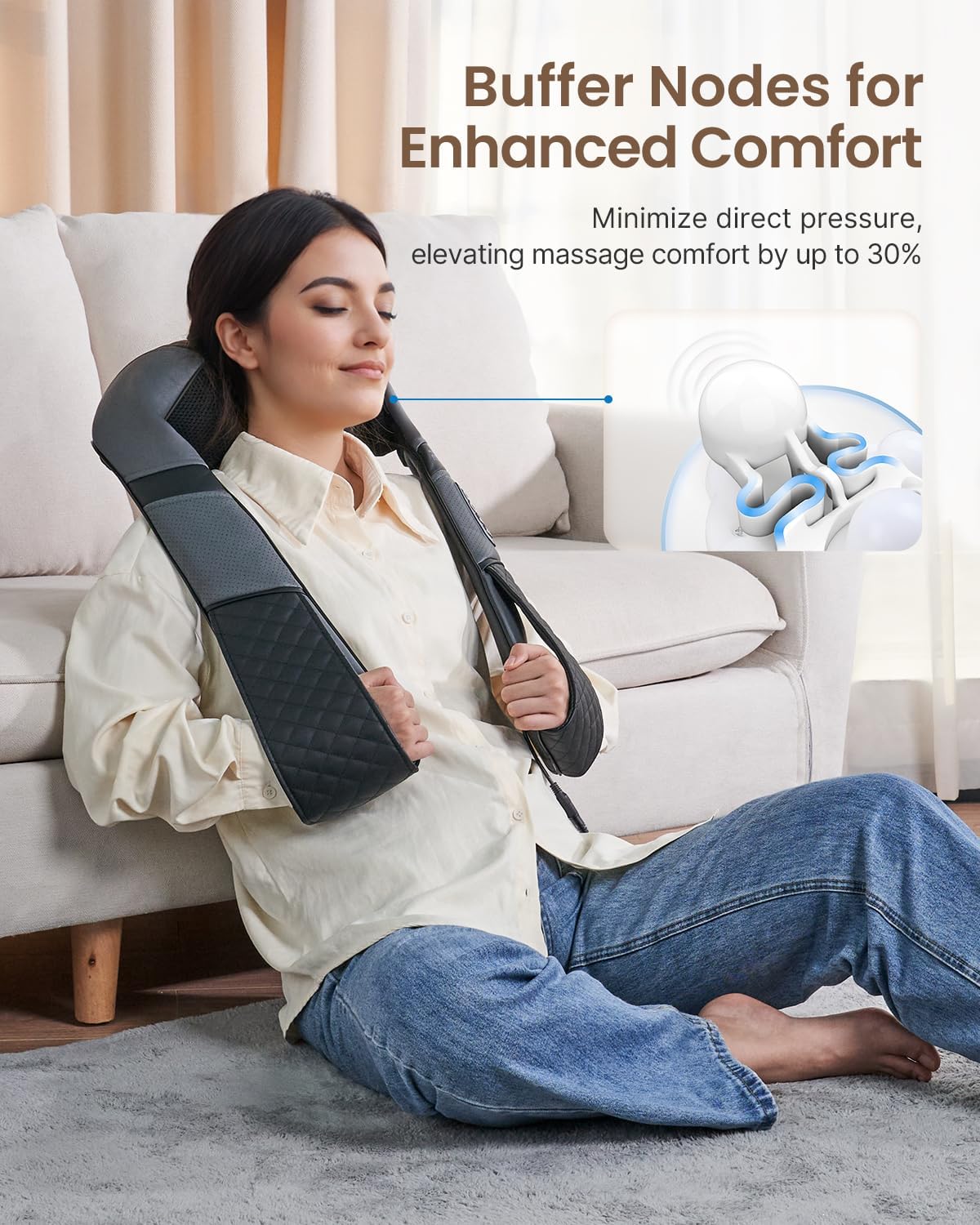 Neck Back Massager with Heat NDIS Aged Care