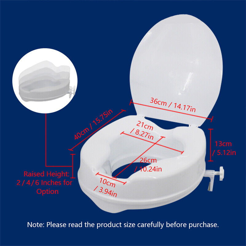 Raised Elevated Toilet Seat With Lid NDIS and Aged Care