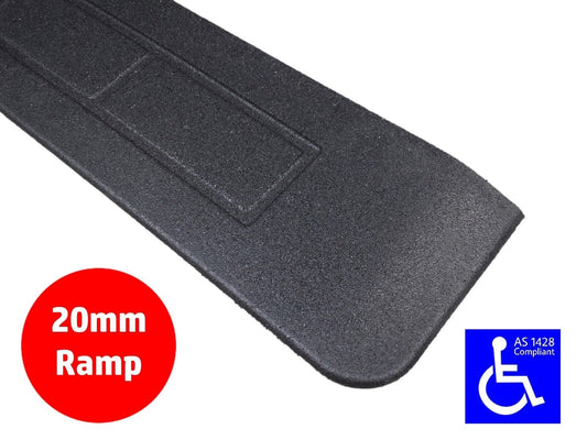 Rubber Threshold Ramp 20mm Wheelchair Access Disabled Door Step Wedge