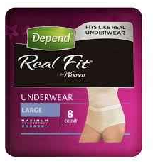 Depend Real Fit Underwear 8 Pack